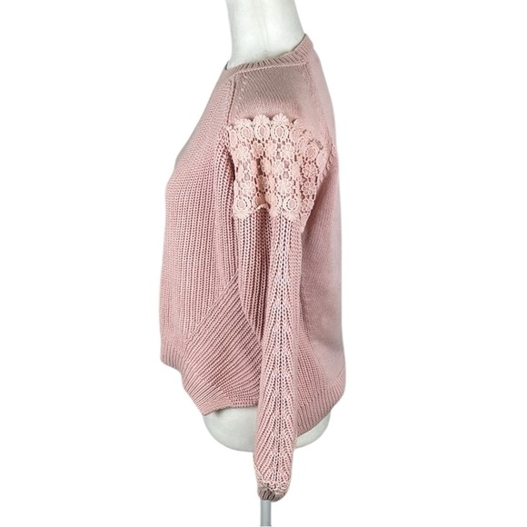 M&S Collection Light Pink Heavier Knit Pullover Sweater Size 8 (UK) - Picture 3 of 10